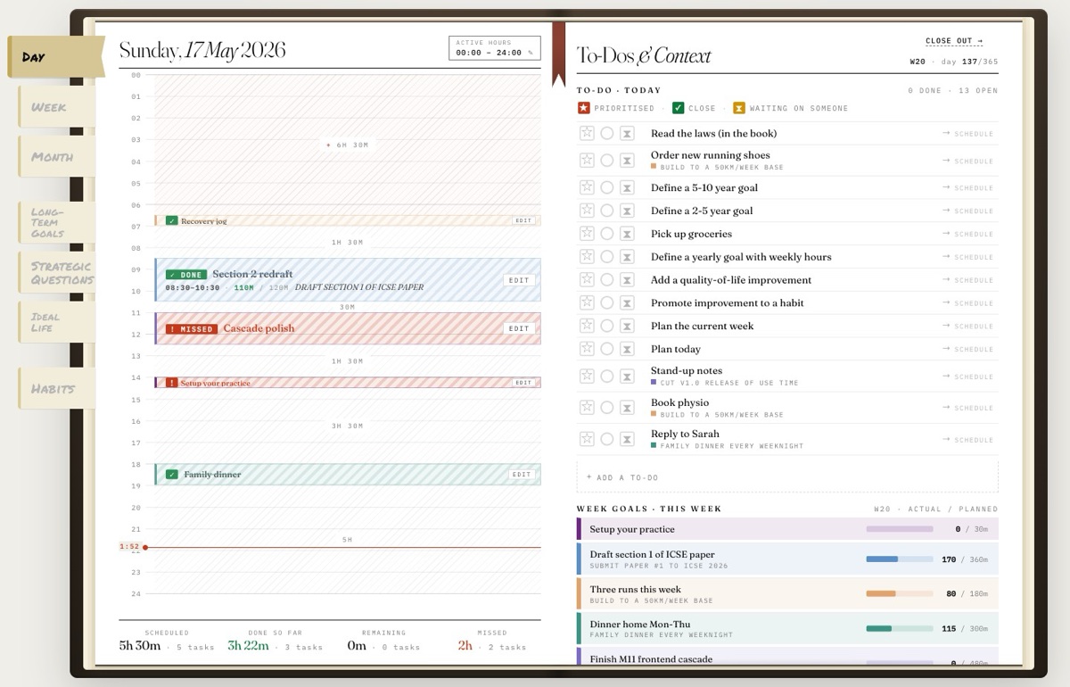 The Use Time app — the Day view.